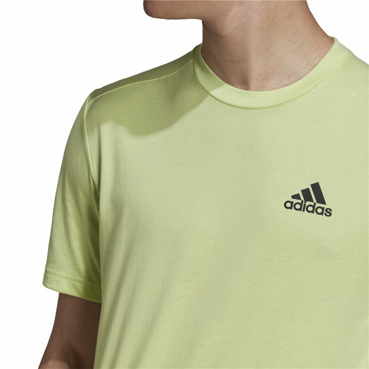 T-shirt med kortärm Herr Adidas Aeroready Designed 2 Move Grön - 12
