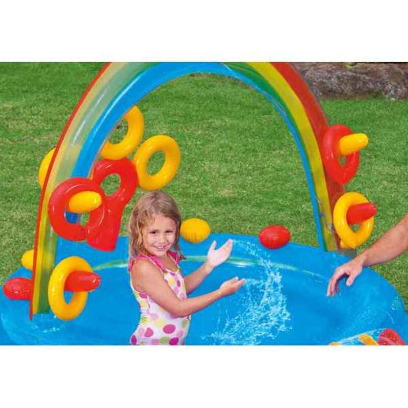 Uppblåsbar plaskpool för barn Intex   Lekplats Regnbåge 297 x 135 x 193 cm 381 L - 6