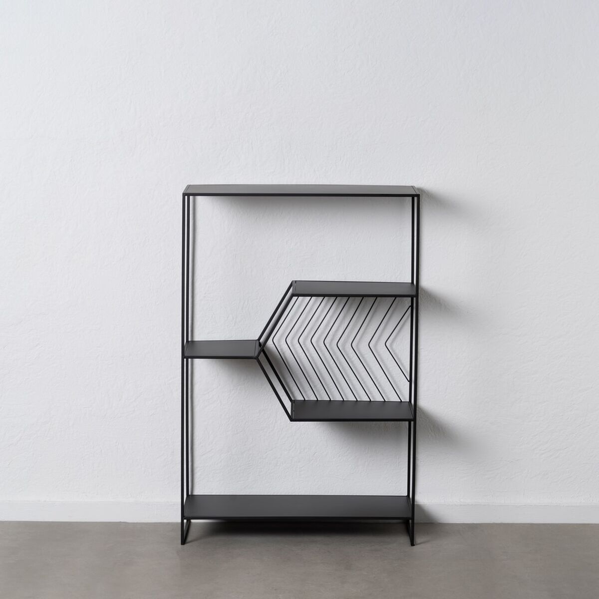 Bokhylla Svart Järn 80 x 35 x 120 cm - 2