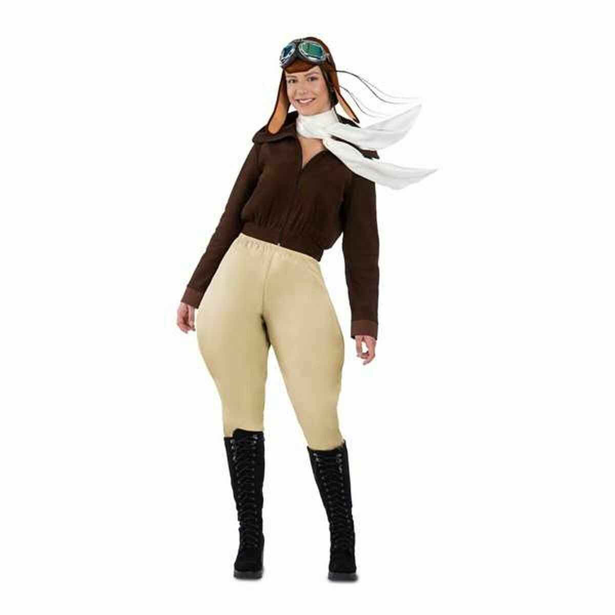 Maskeraddräkt vuxna My Other Me Flygpilot Brun - 3