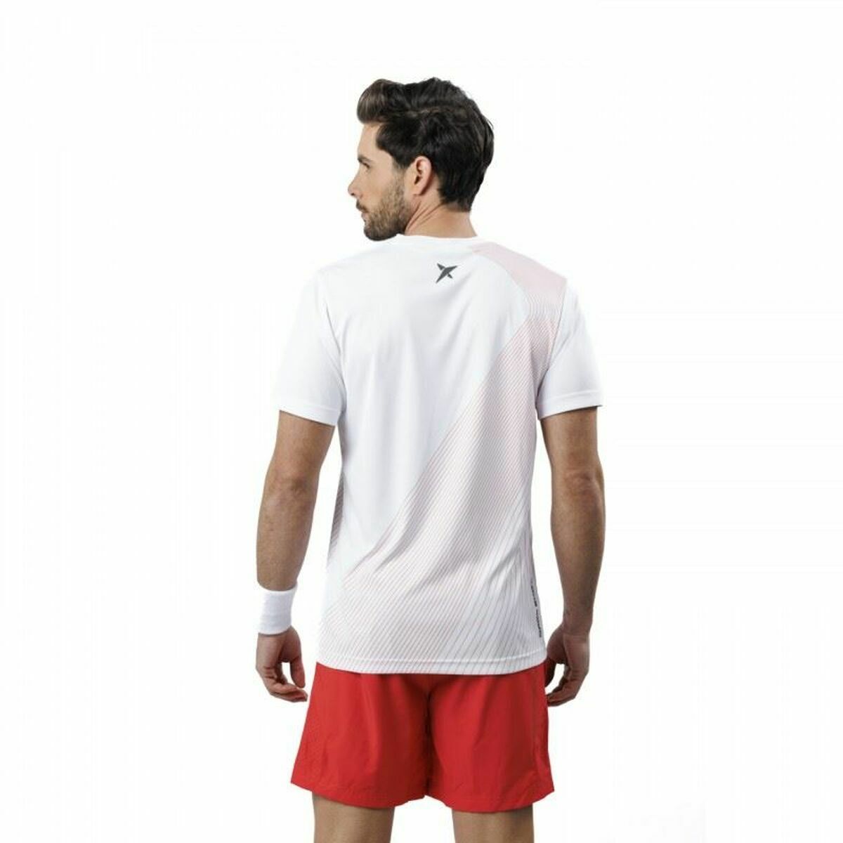 T-shirt med kortärm Herr Drop Shot Airam JMD Vit - 6