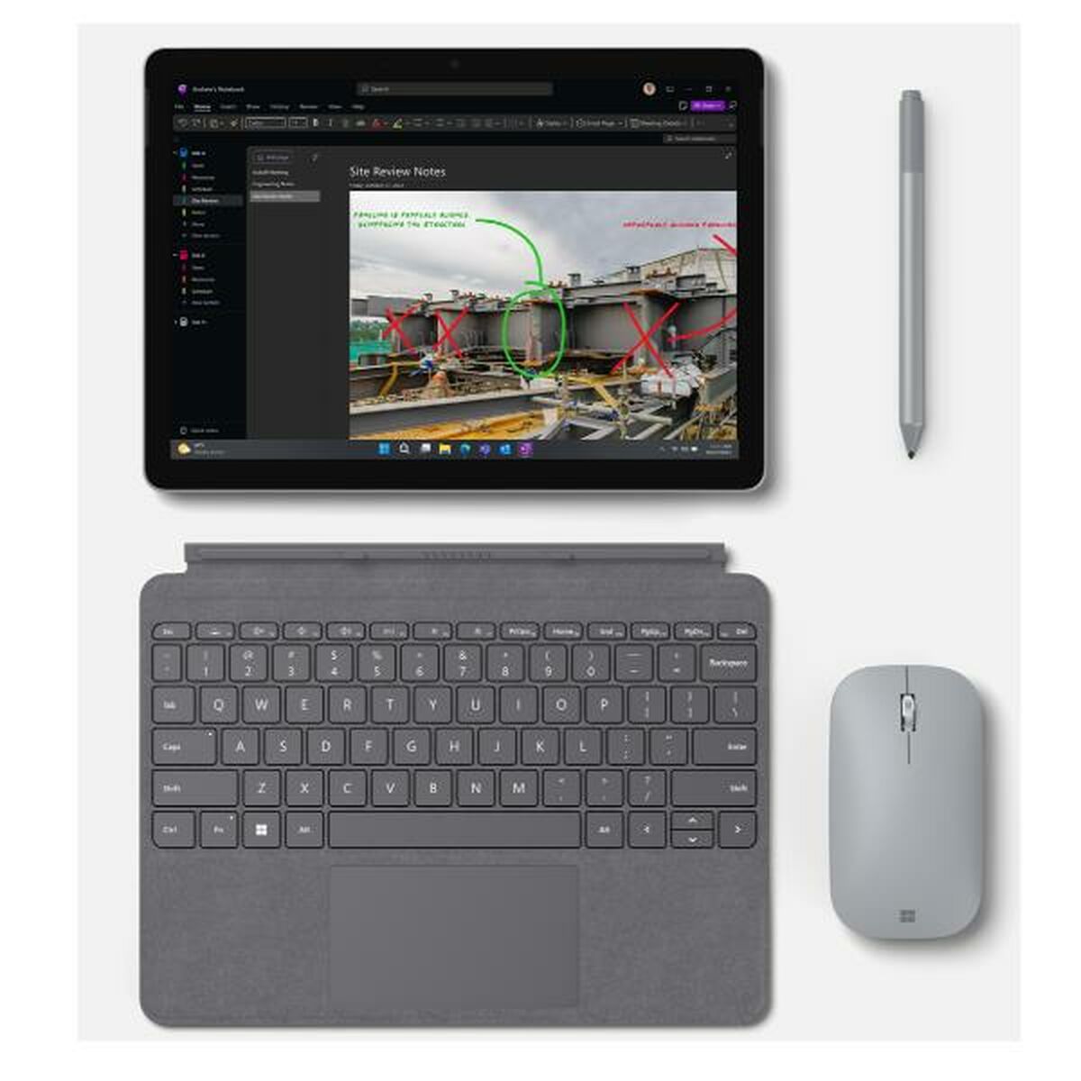 Läsplatta Microsoft SURFACE GO4 10,5" Intel N200 8 GB RAM 64 GB Platin