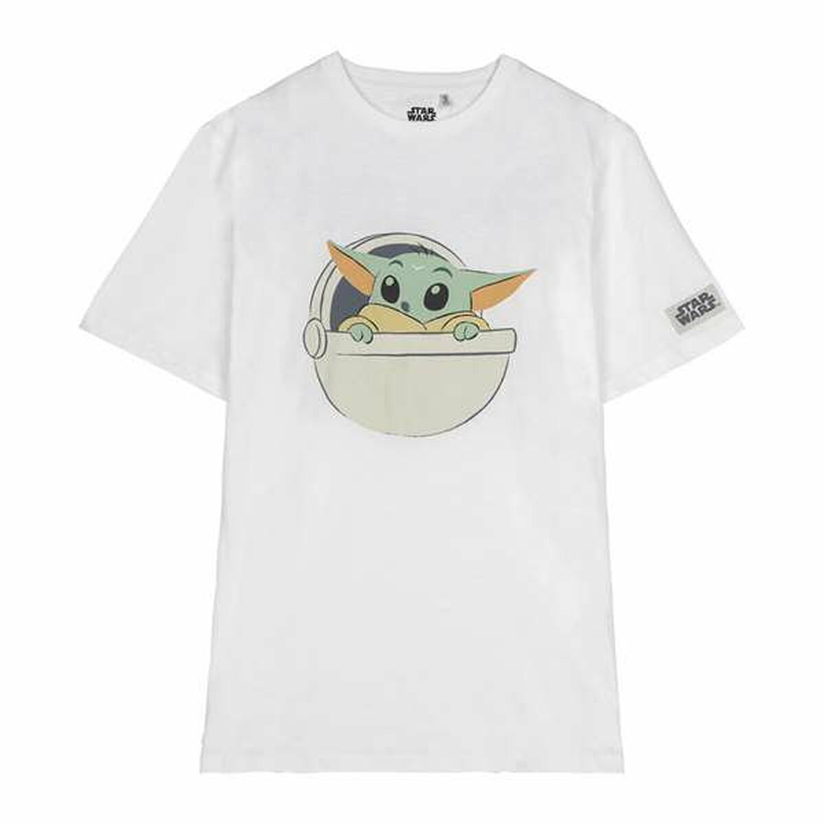 T-shirt med kortärm Dam The Mandalorian Vit