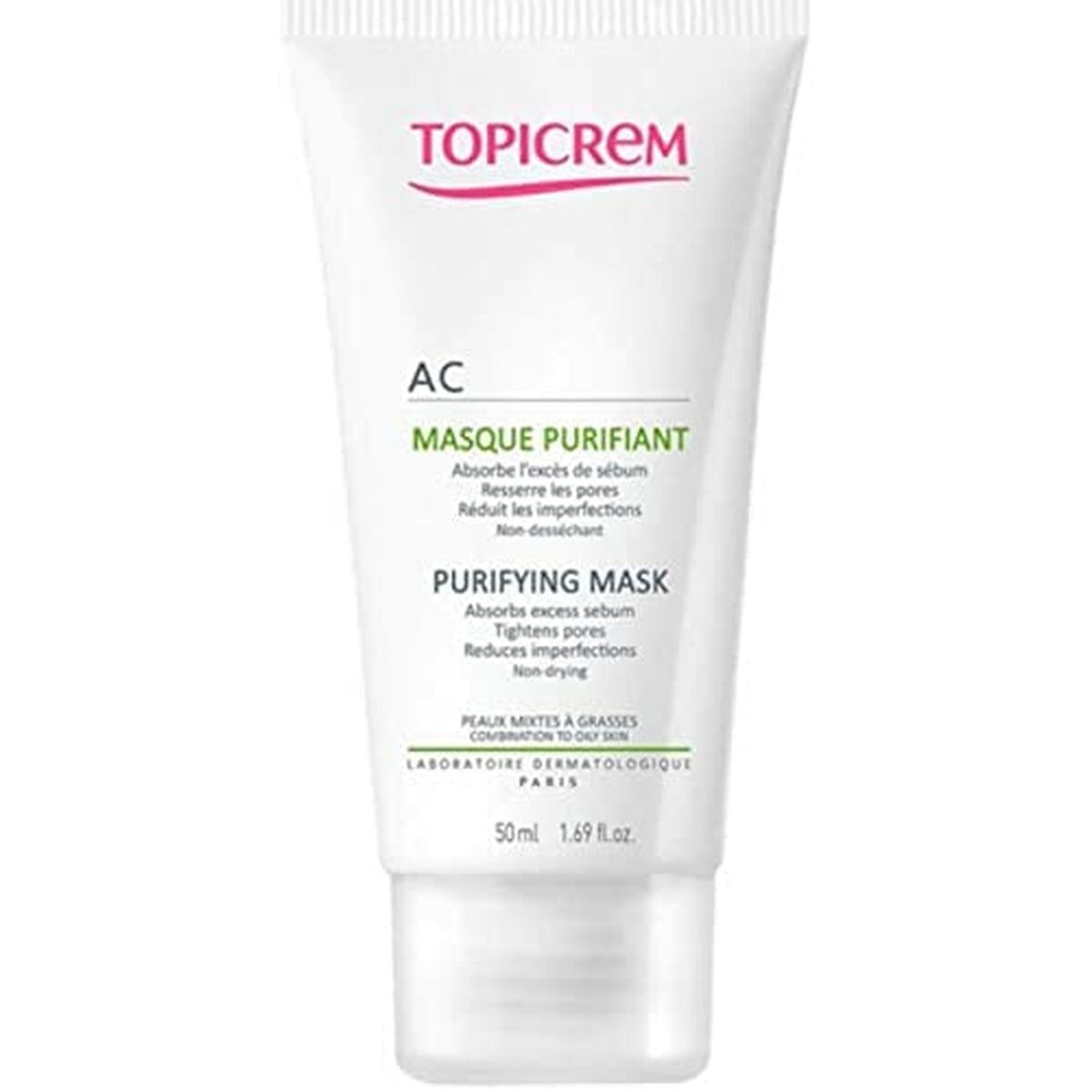 Renande ansiktsmask Topicrem Purifying 50 ml