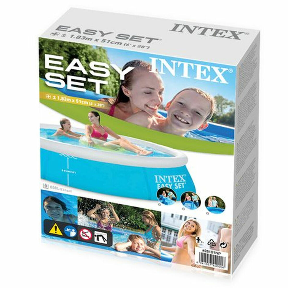 Upplåsbar bassäng EASY SET Intex 28101NP 886 L 880 L 183 x 51 x 183 cm - 2