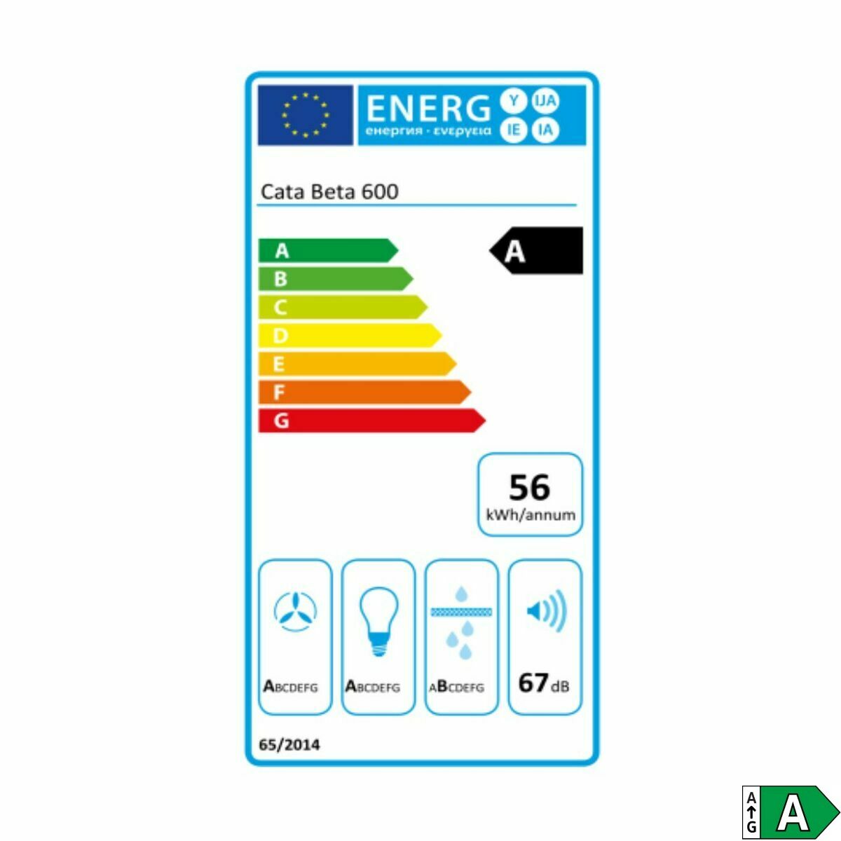 Konventionell fläkt Cata Silvrig Stål (Renoverade B) - 2