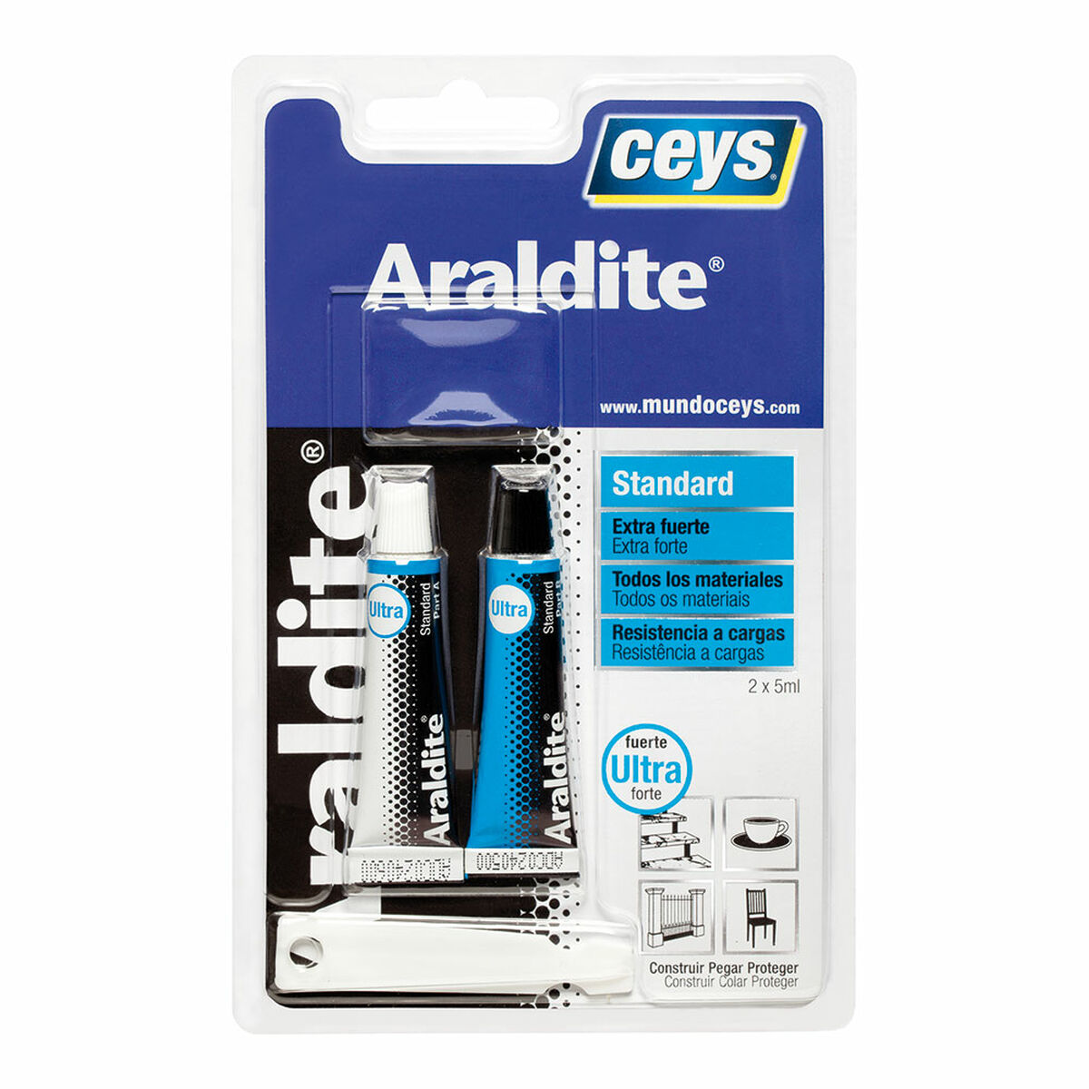 Epoxylim med två komponenter Ceys Araldite - 4