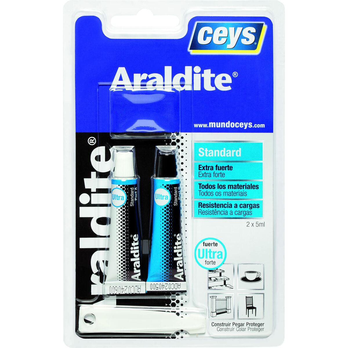 Epoxylim med två komponenter Ceys Araldite