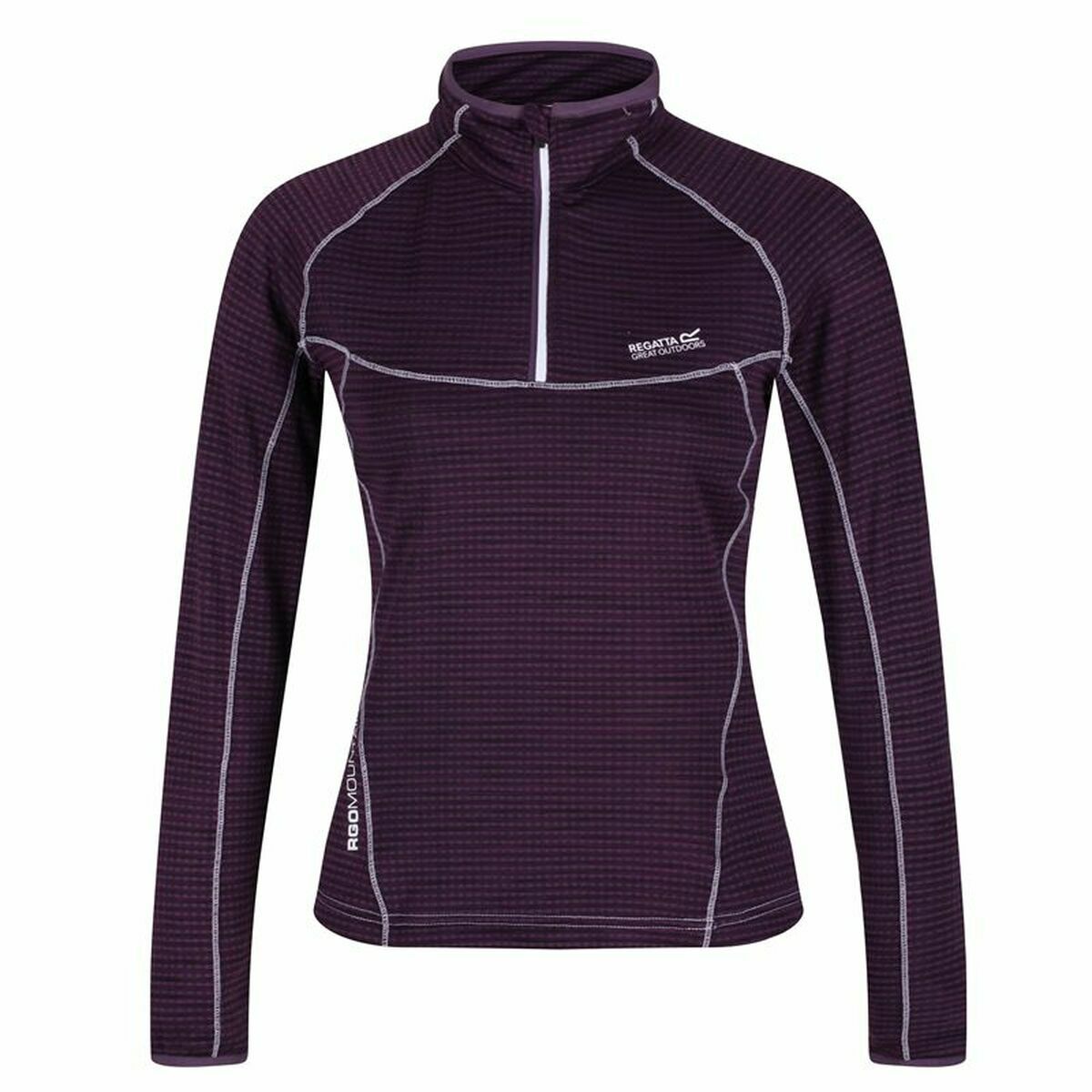 Långärmad t-shirt Dam Regatta Yonder Half-Zip Violett - 2