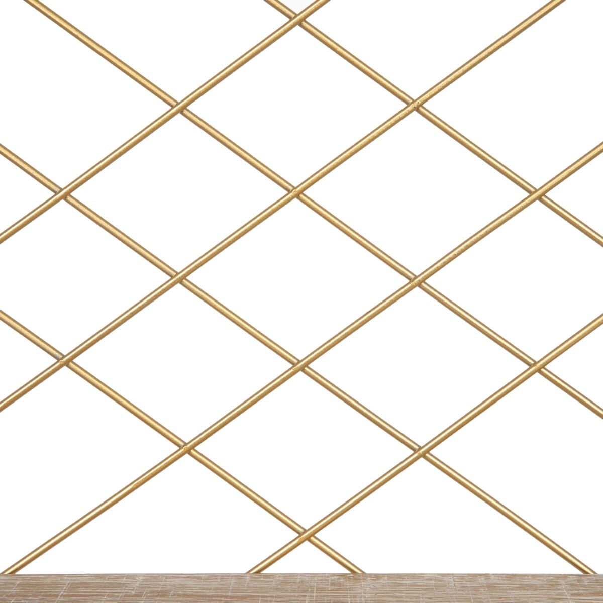 Hyllor Naturell Gyllene Metall Trä 43 x 13 x 43 cm - 5