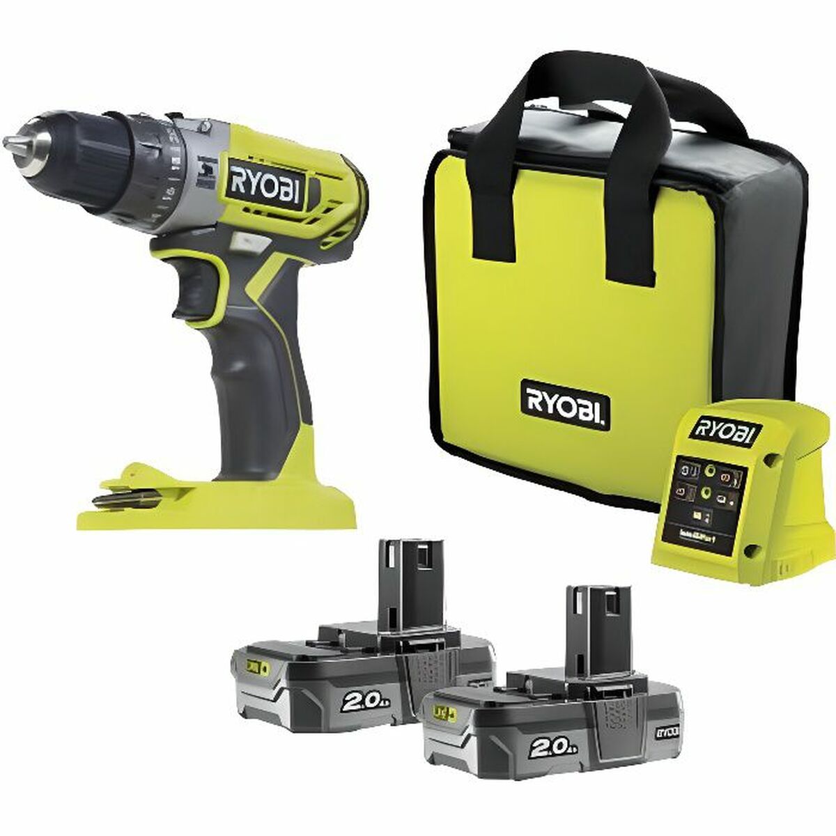 Borr/skruvdragare Ryobi R18PD2-0 2 Ah 18 V 40 Nm - 3