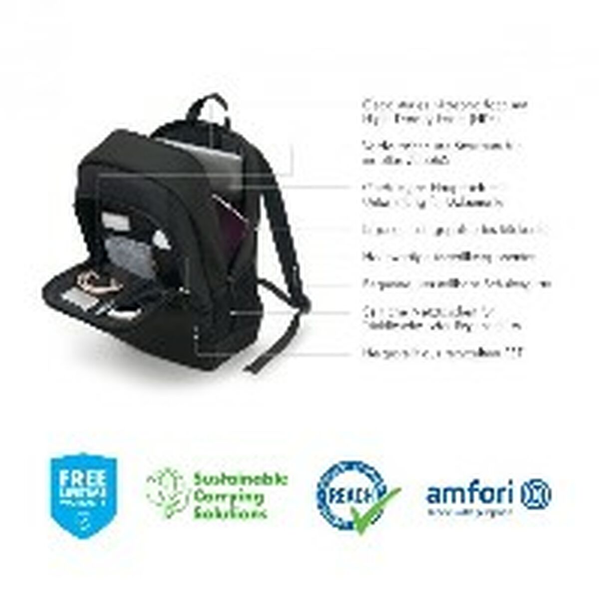 Laptopväska med hjul Dicota D30914-RPET - 7
