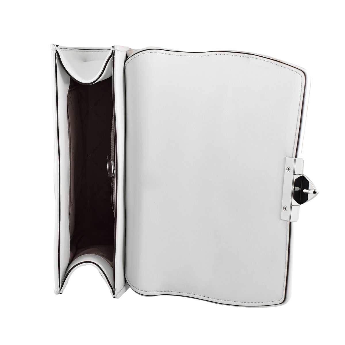 Damväska Michael Kors Serena Vit 22 x 16 x 9 cm - 3