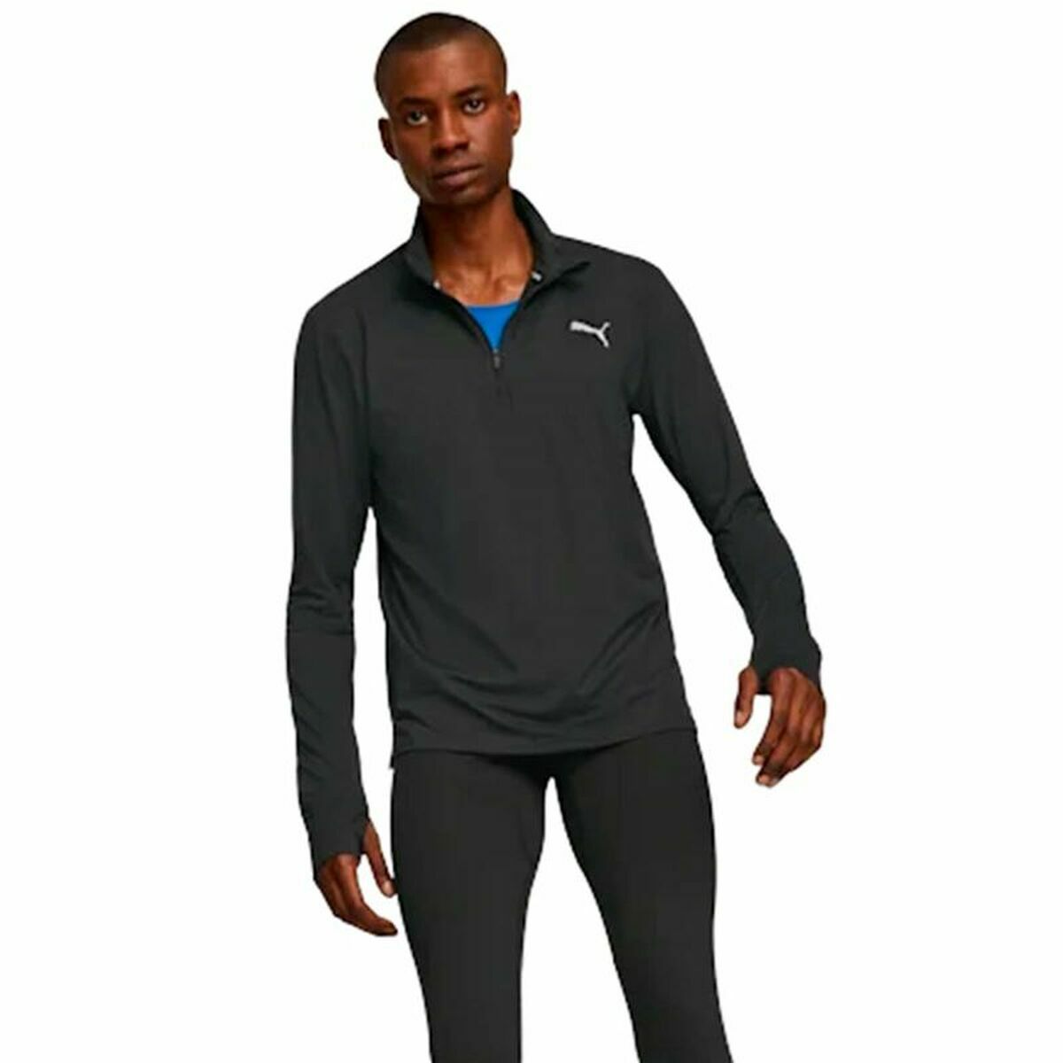 T-shirt med kortärm Dam Puma Run Favorite Svart Unisex - 12