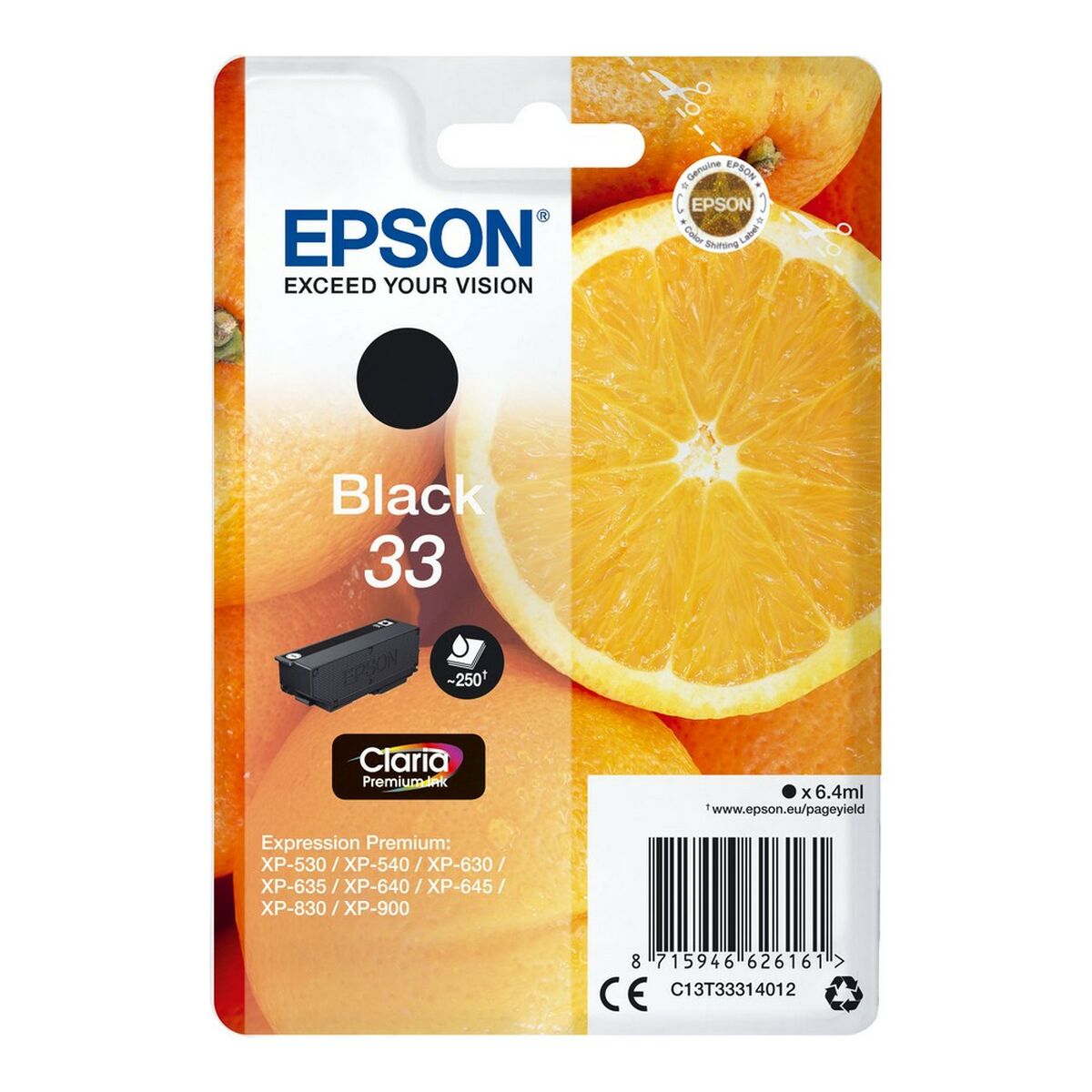 Original Bläckpatron Epson T3331 Svart - 2