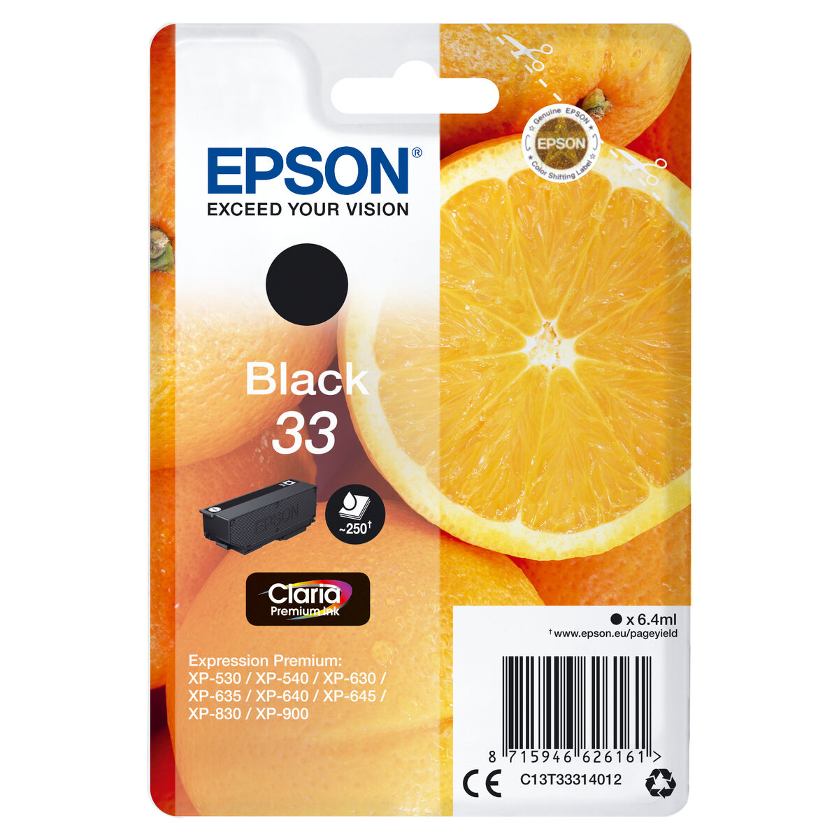 Original Bläckpatron Epson T3331 Svart