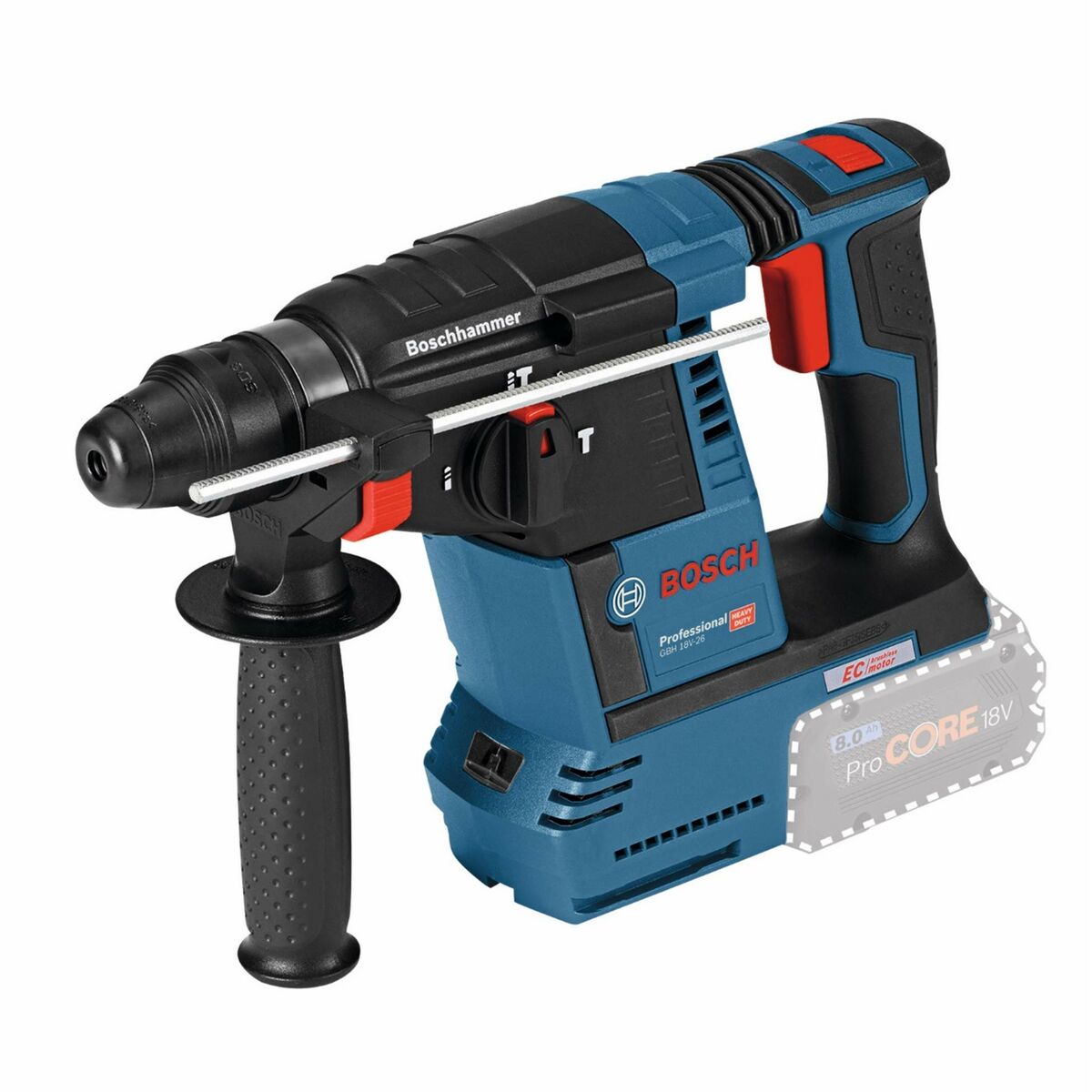 Perforeringshammare BOSCH SDS Plus GBH 18V-26 Solo L 890 rpm - 8