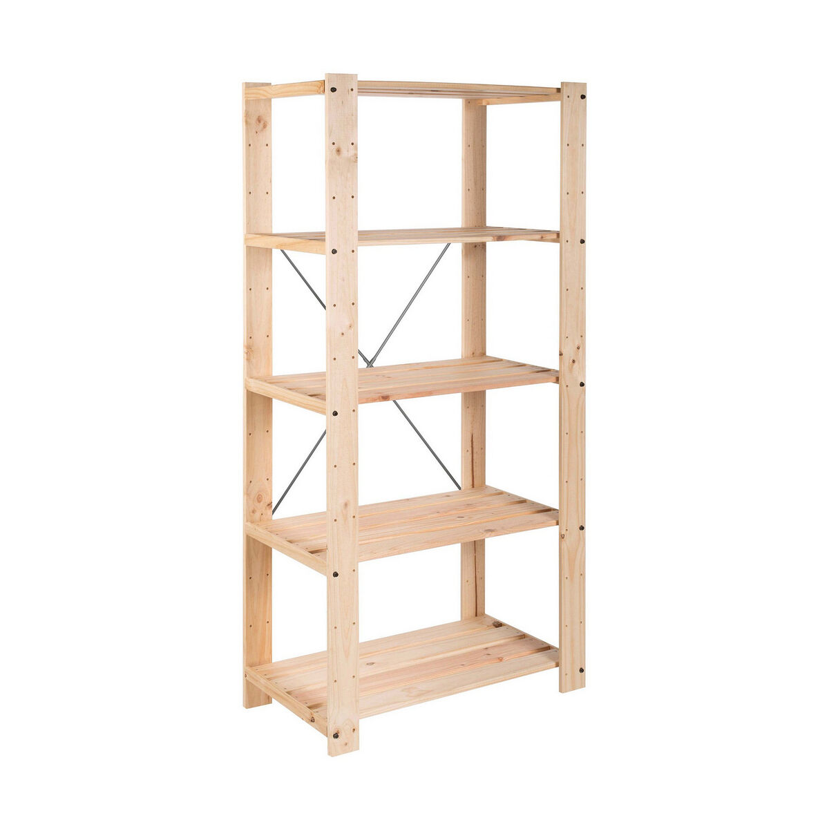 Bokhylla Astigarraga Evolution 5 174,5 x 76,5 x 38,5 cm Brun Furu 5 Hyllor