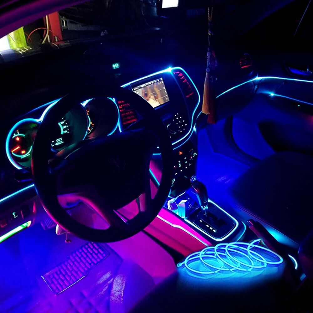 Neon ljus remsa OCC Motorsport 3 m Fiberoptik - 8