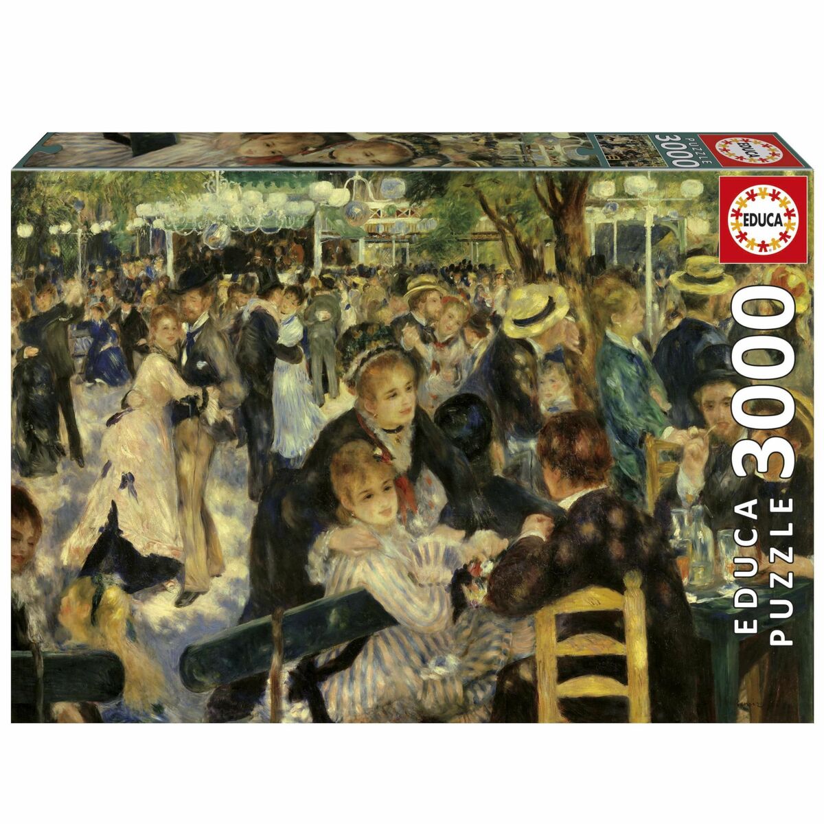 Pussel Educa Baile en el Moulin De La Galette 3000 Delar