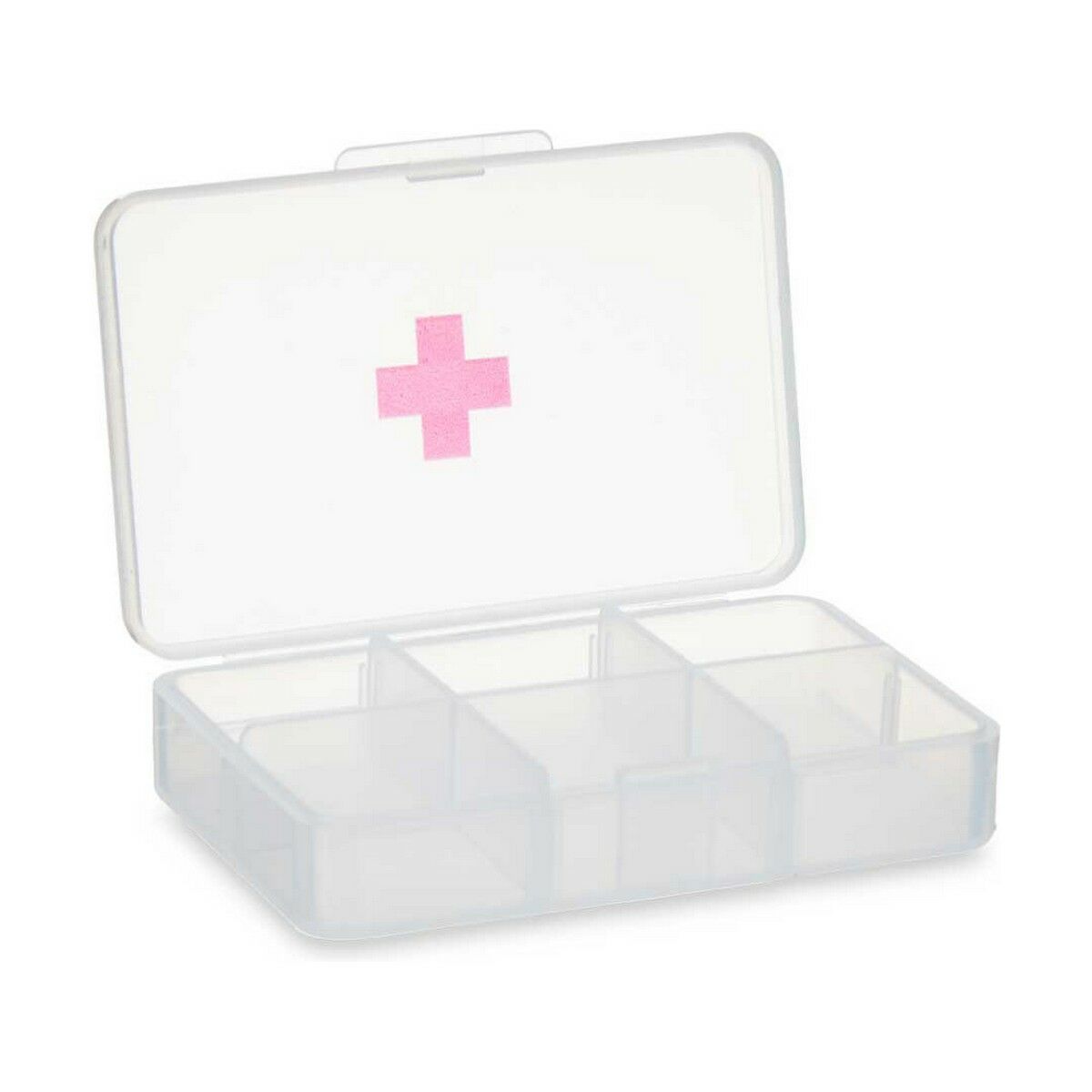 Doseringsask med fack Berilo Transparent Plast 11,5 x 18 x 2,2 cm 9 x 2,5 x 6 cm (12 antal) - 3