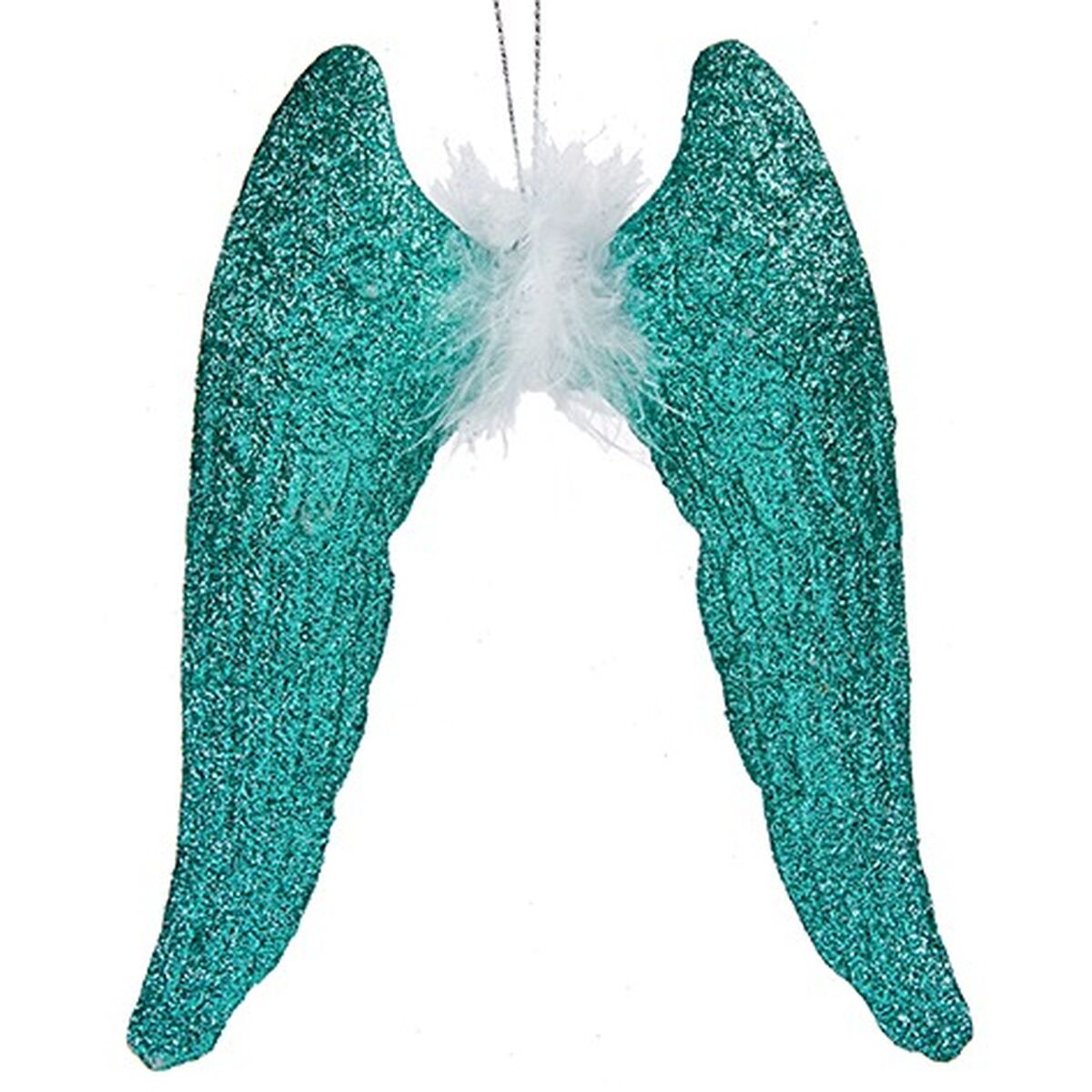 Julgranskula Krist+ Grön Plast Glitter Änglavingar 12,5 x 15 x 2,5 cm (24 antal) - 2