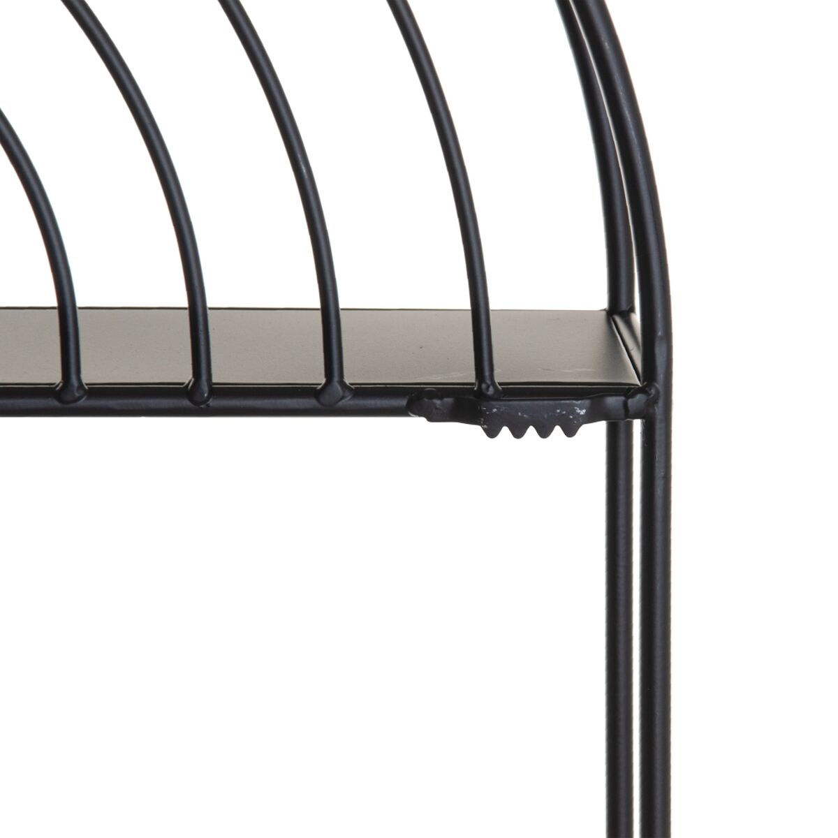 Bokhylla 51 x 13 x 76,5 cm Svart Metall - 2