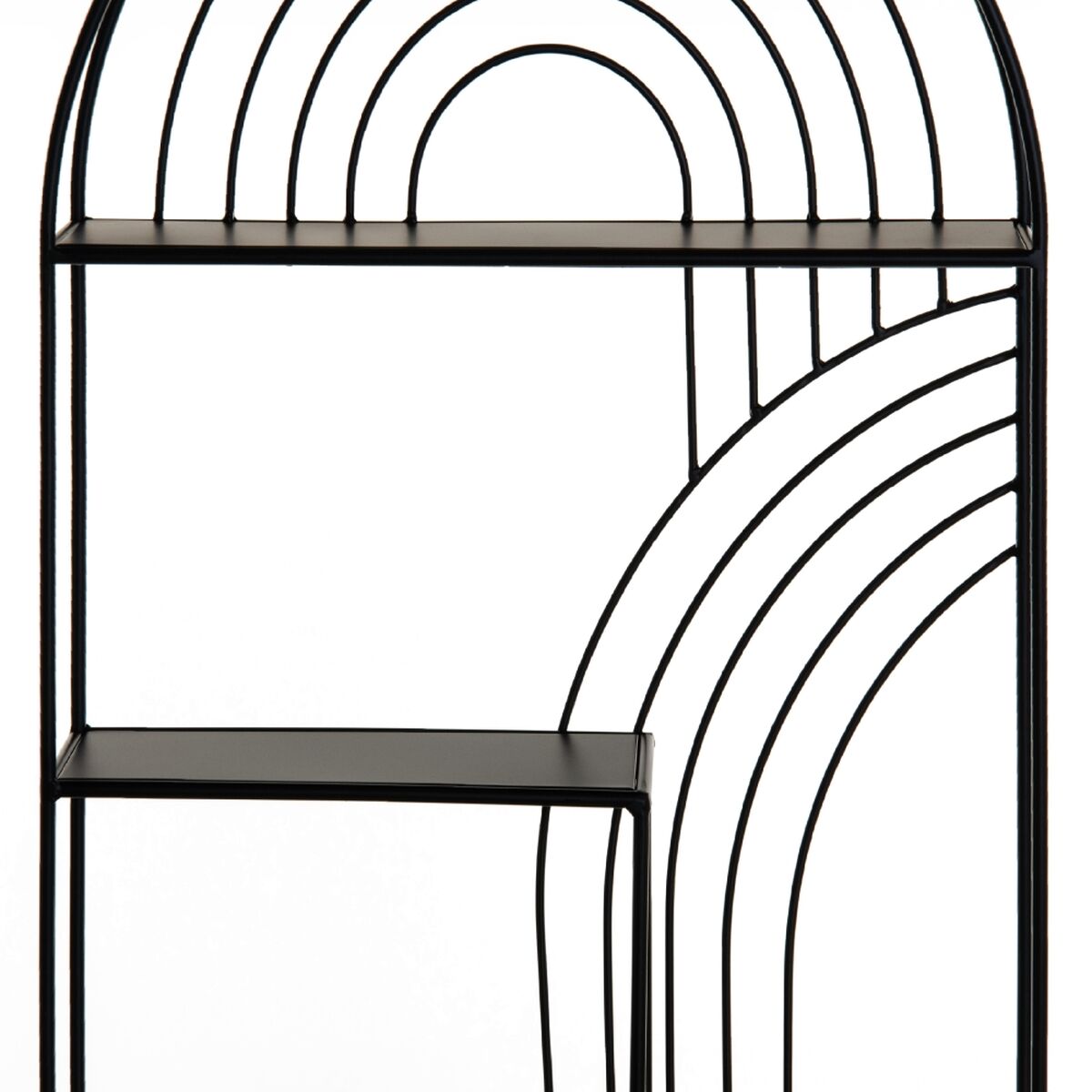 Bokhylla 51 x 13 x 76,5 cm Svart Metall - 5