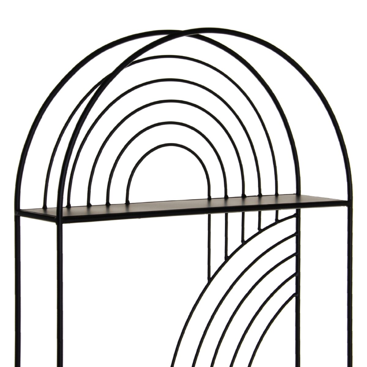 Bokhylla 51 x 13 x 76,5 cm Svart Metall - 6