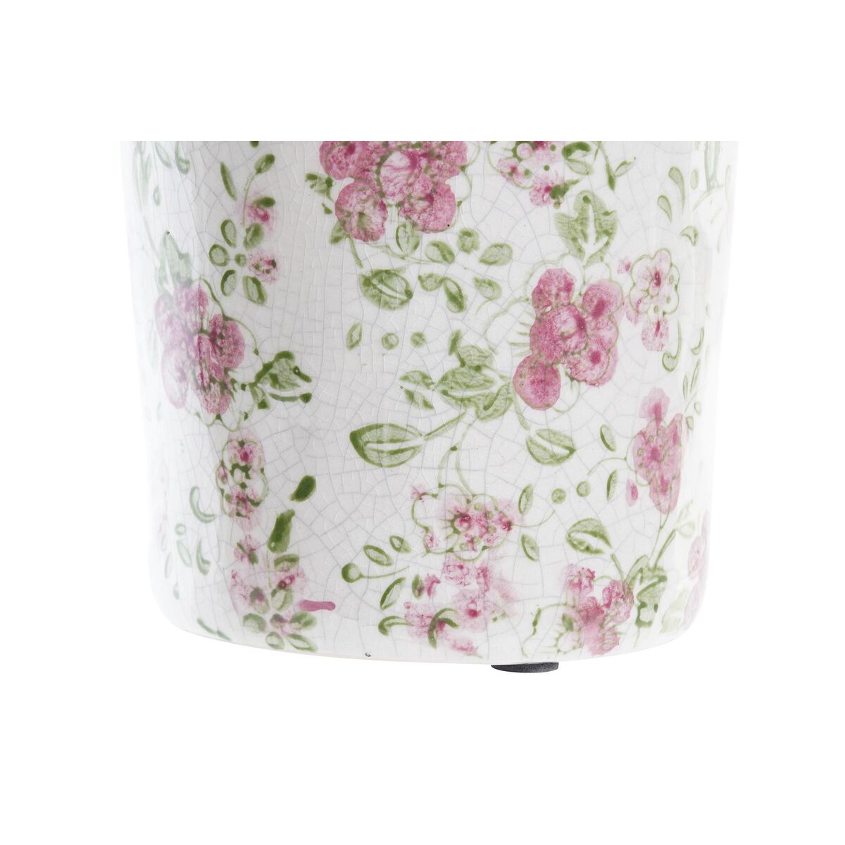 Vas DKD Home Decor Vit Grön Rödbrun Stengods Shabby Chic (14 x 14 x 25 cm) - 3