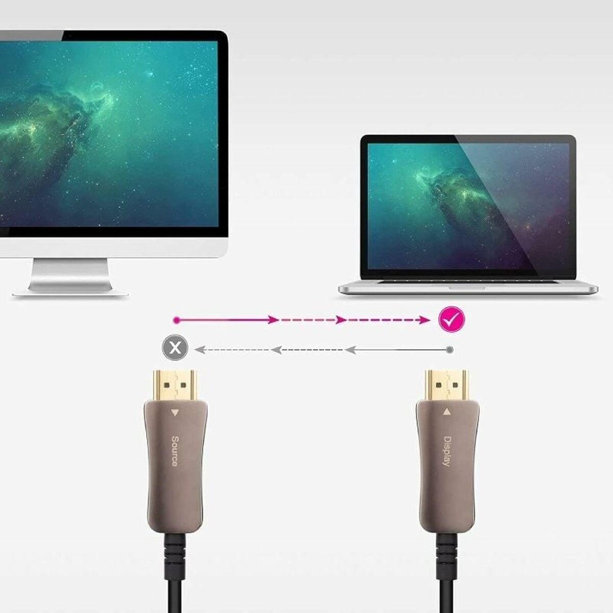 Kabel HDMI NANOCABLE 10.15.2180 80 m Svart - 3