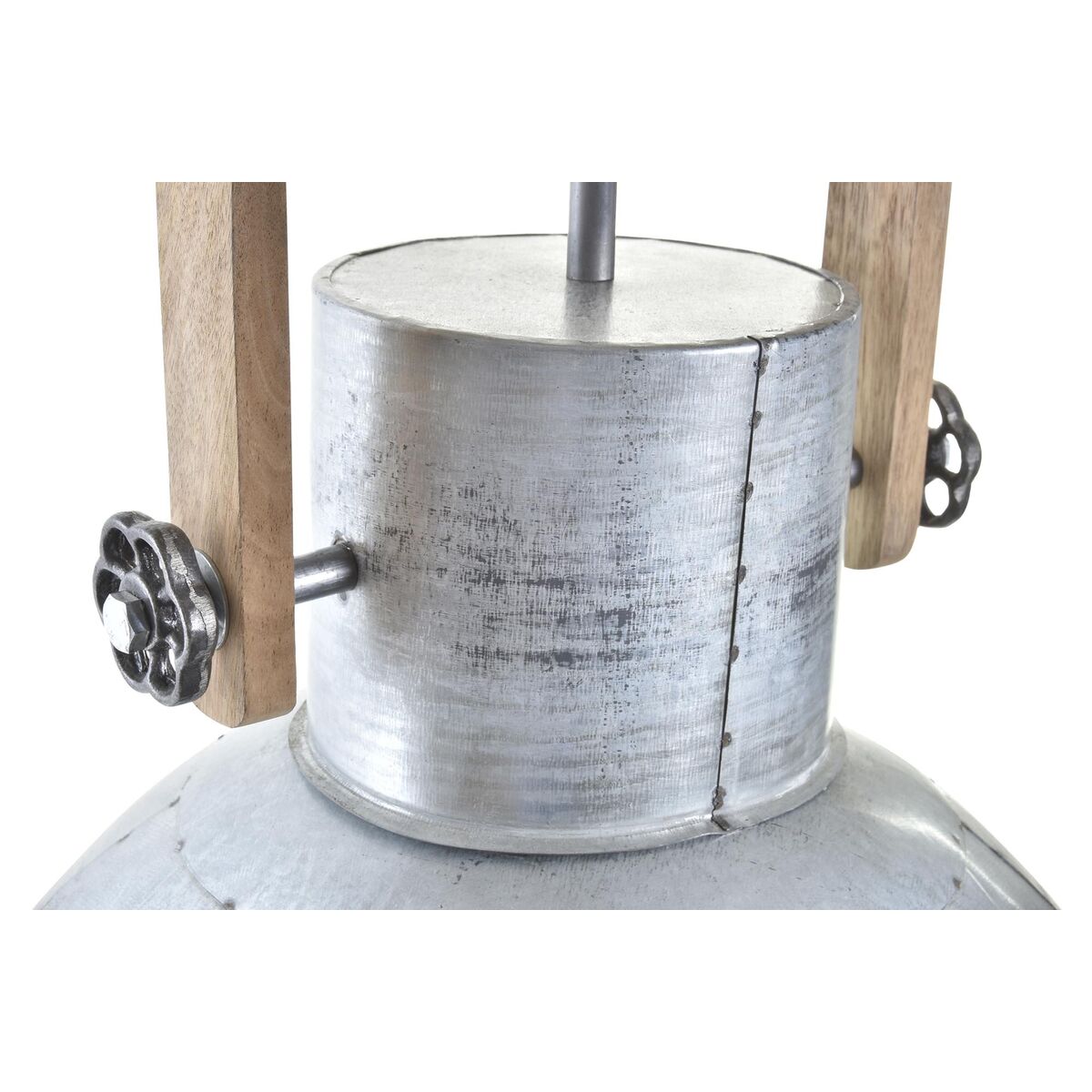 Taklampa DKD Home Decor Brun Silvrig Metall Mangoträ 50 W 40 x 40 x 50 cm - 7