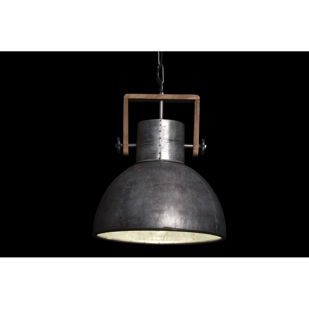Taklampa DKD Home Decor Brun Silvrig Metall Mangoträ 50 W 40 x 40 x 50 cm - 4