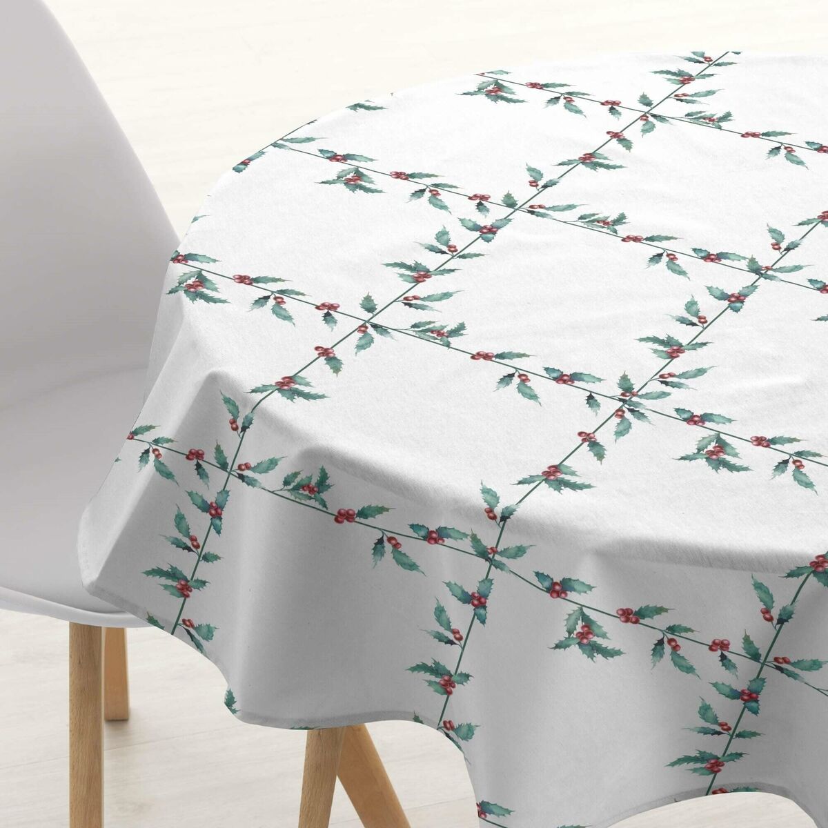 Bordsduk Belum White Christmas Multicolour Ø 140 cm - 2