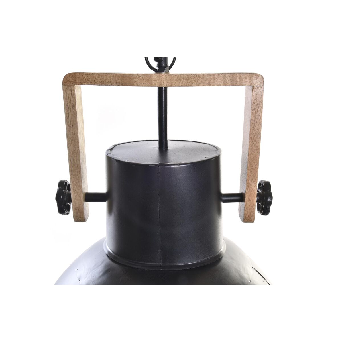 Taklampa DKD Home Decor Brun Svart Metall Mangoträ 50 W 40 x 40 x 49 cm - 9