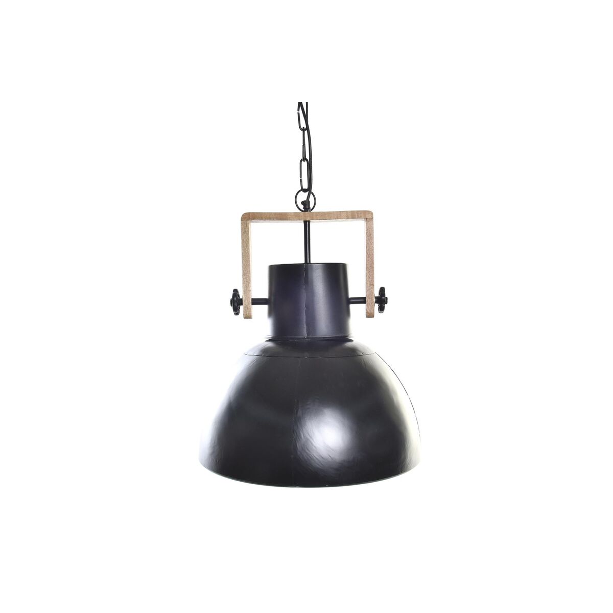 Taklampa DKD Home Decor Brun Svart Metall Mangoträ 50 W 40 x 40 x 49 cm - 4