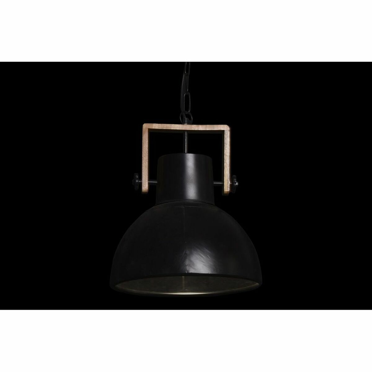 Taklampa DKD Home Decor Brun Svart Metall Mangoträ 50 W 40 x 40 x 49 cm - 6