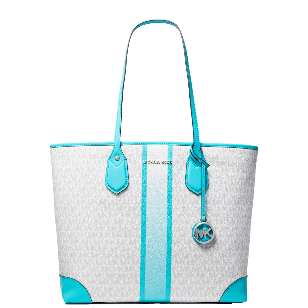 Damväska Michael Kors 30S2SV0T3V-OCEAN-BLUE-MULTI Grå 35 x 30 x 17 cm - 4