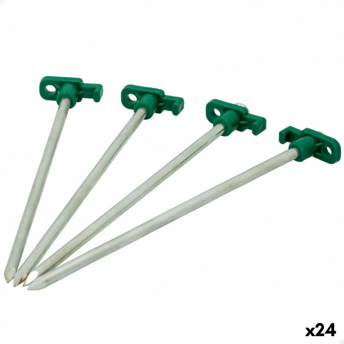 Campingpinne Aktive 25 cm 4 Delar Ø 8 mm (24 antal)