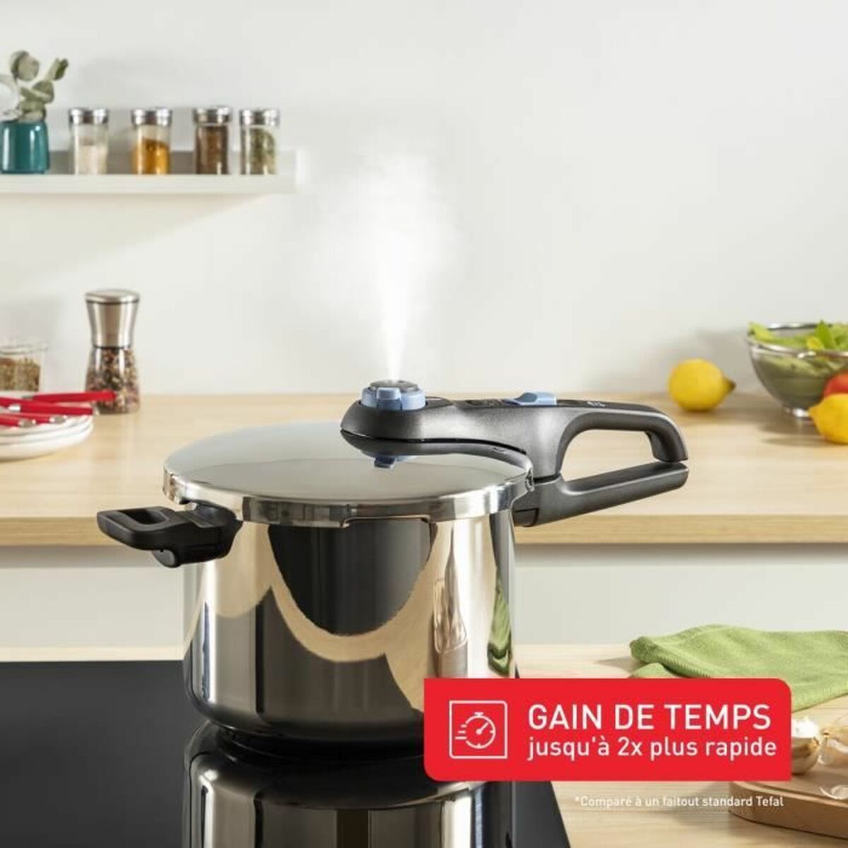 Tryckkokare Tefal 6 L Rostfritt stål - 4