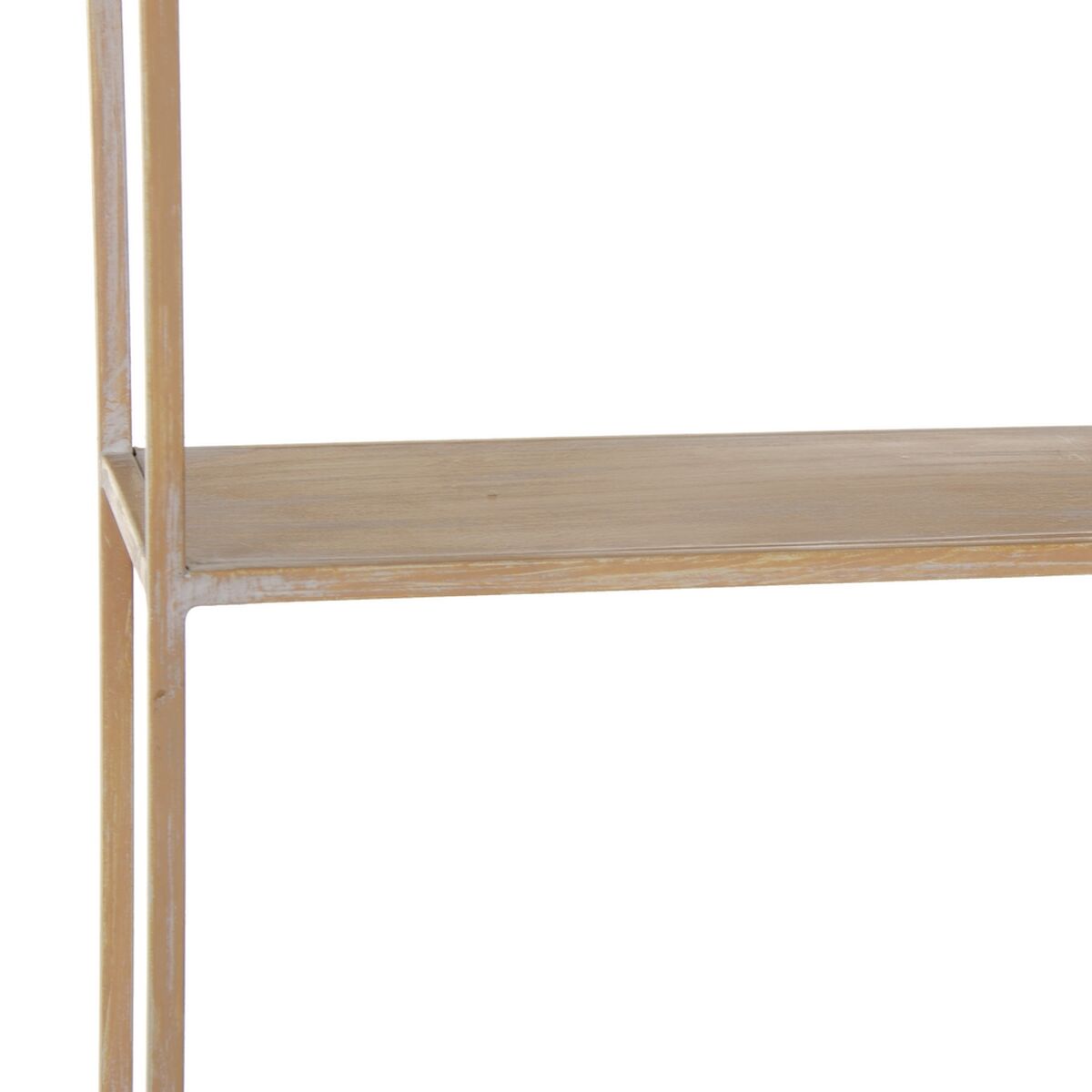 Bokhylla 43 x 13 x 84 cm Naturell Metall Vit - 4