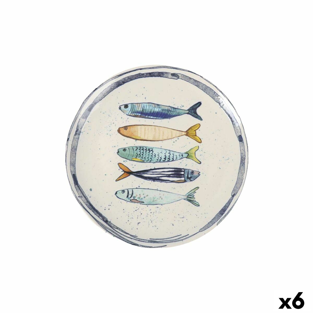 Platt skål La Mediterránea Peixe Ø 26 cm (6 antal)