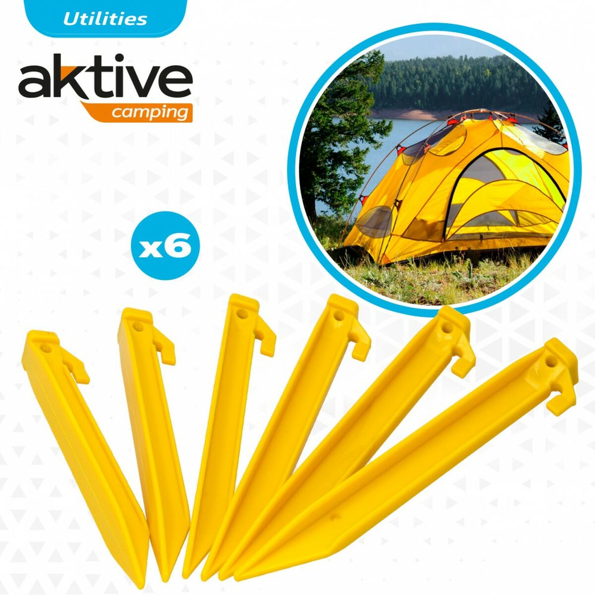Campingpinne Aktive 6 Delar (24 antal) - 3