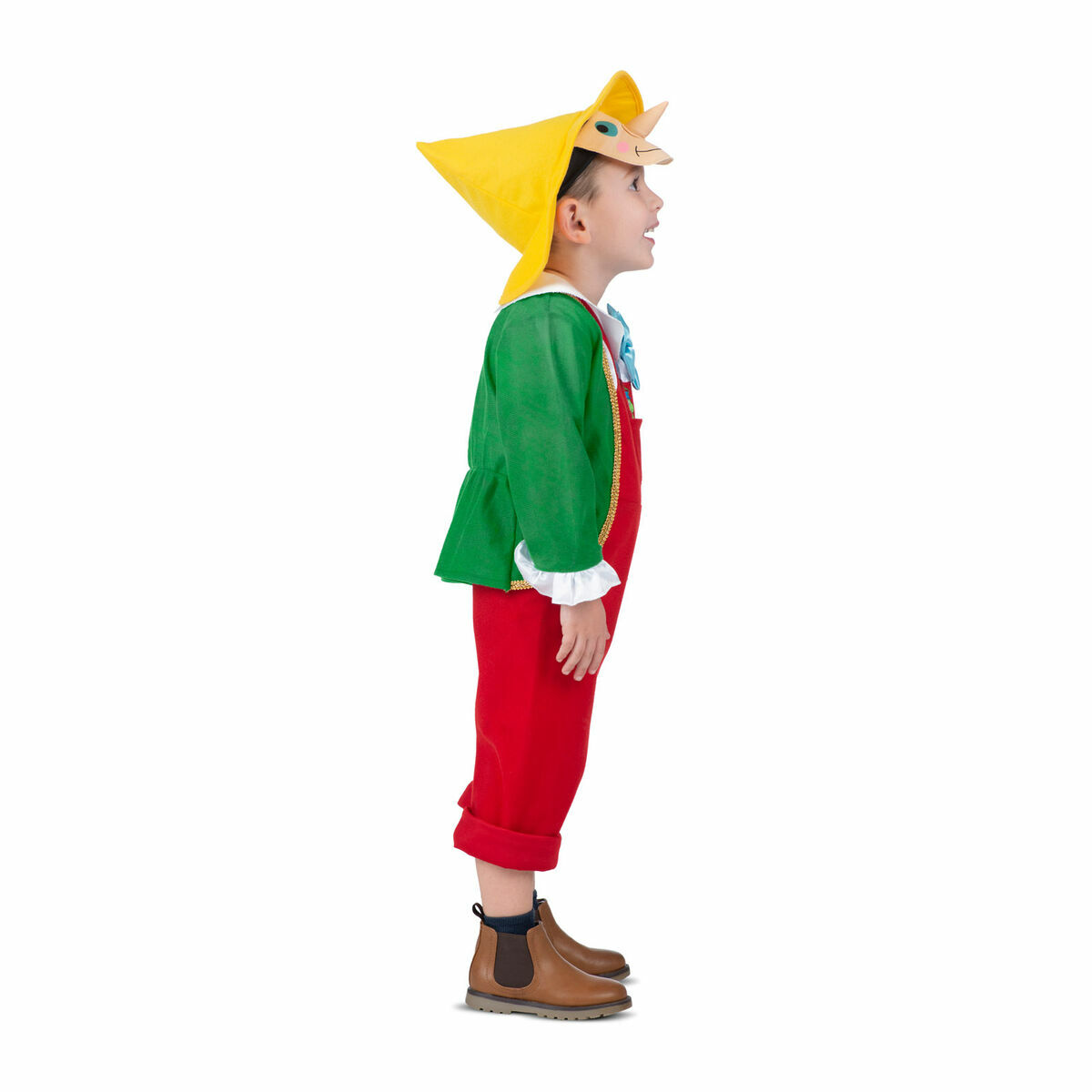 Maskeraddräkt vuxna My Other Me Pinocchio Röd Grön - 11