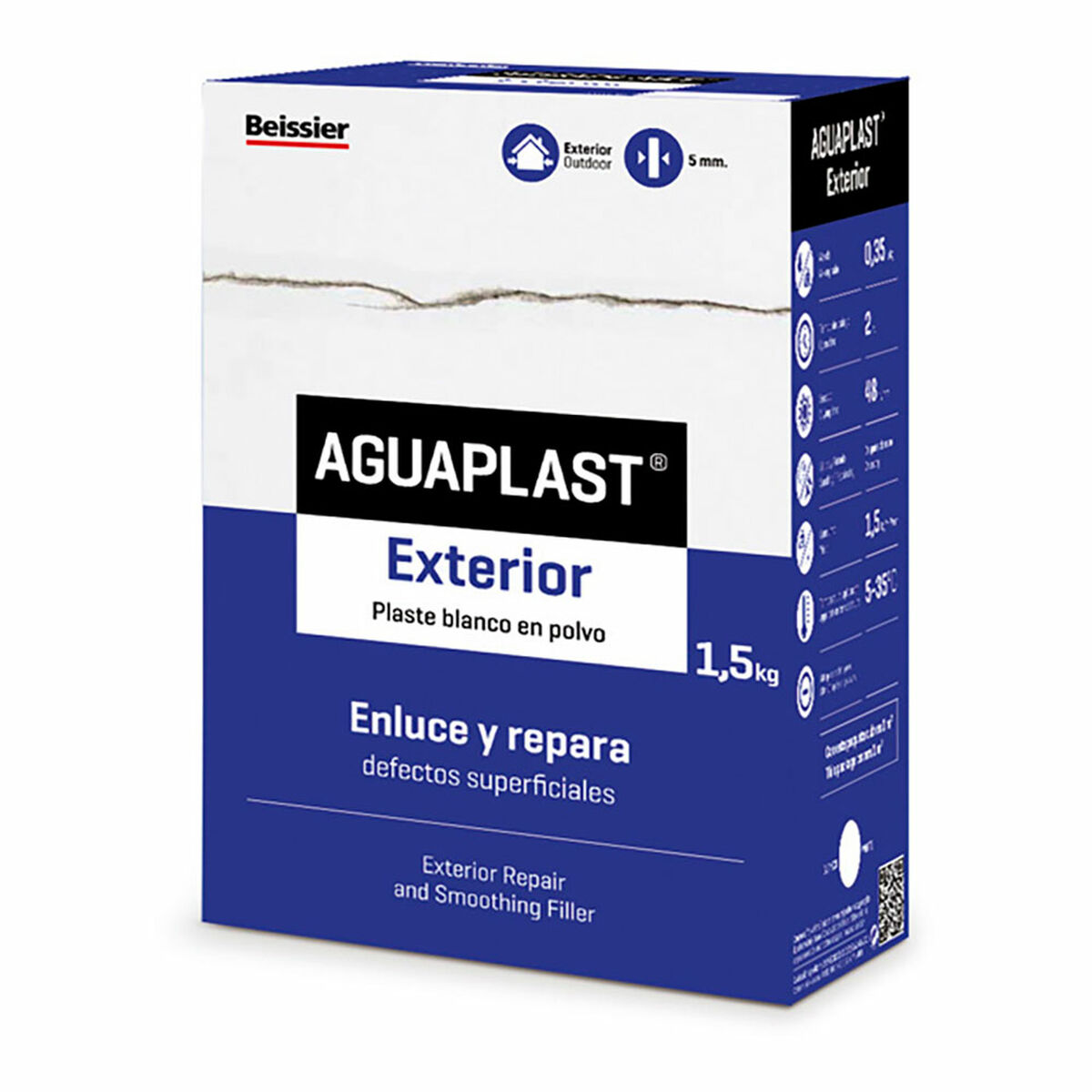 Pulverspackel Aguaplast Extern Vit 1,5 Kg