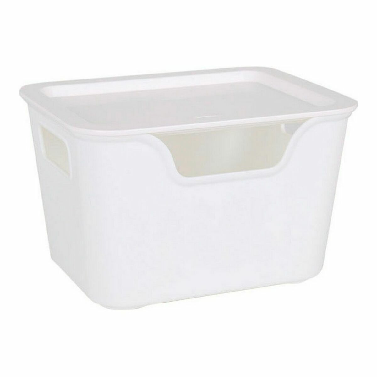 Förvaringslåda med lock Bella Antracitgrå 17,9 x 13,9 x 11,2 cm (12 antal) (18 x 14 x 11 cm) - 2