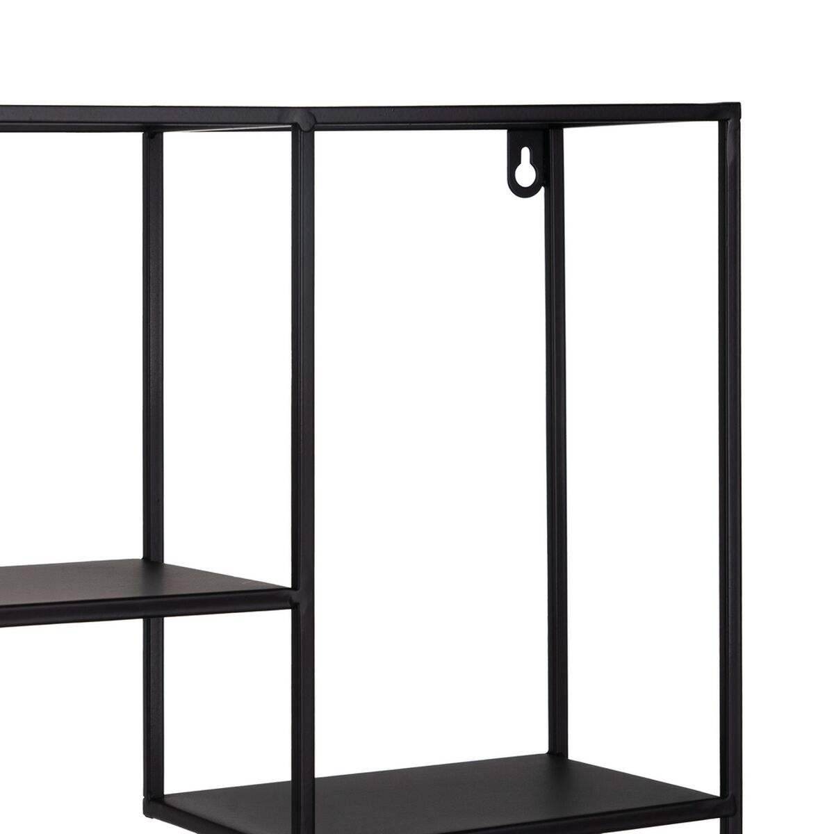 Bokhylla 70 x 13 x 70 cm Svart Metall - 7
