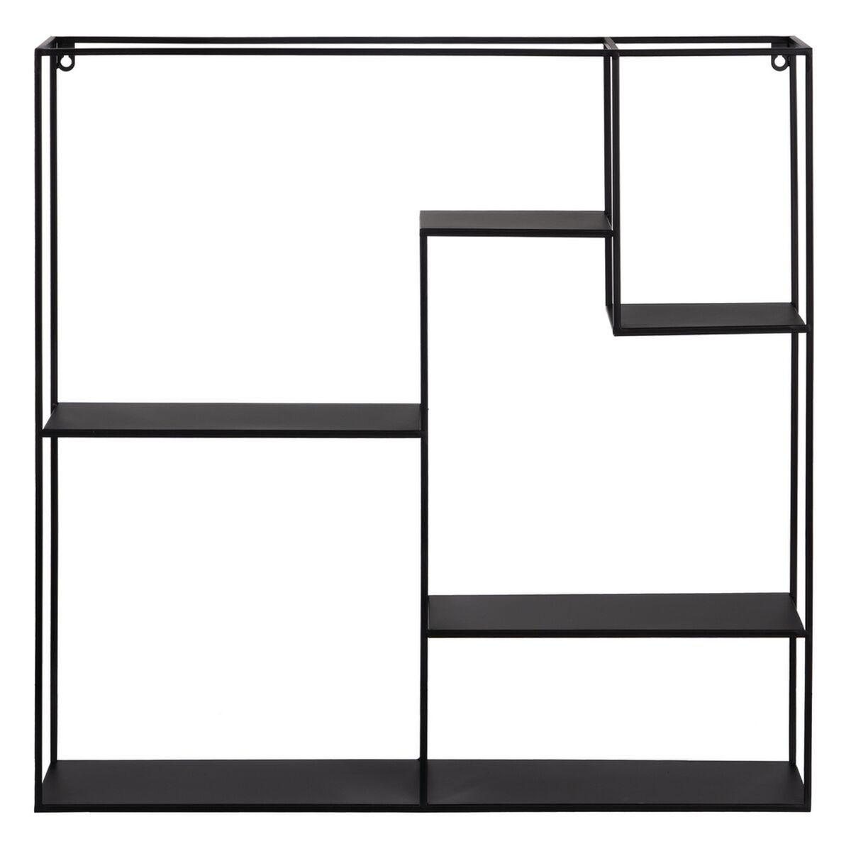 Bokhylla 70 x 13 x 70 cm Svart Metall - 8