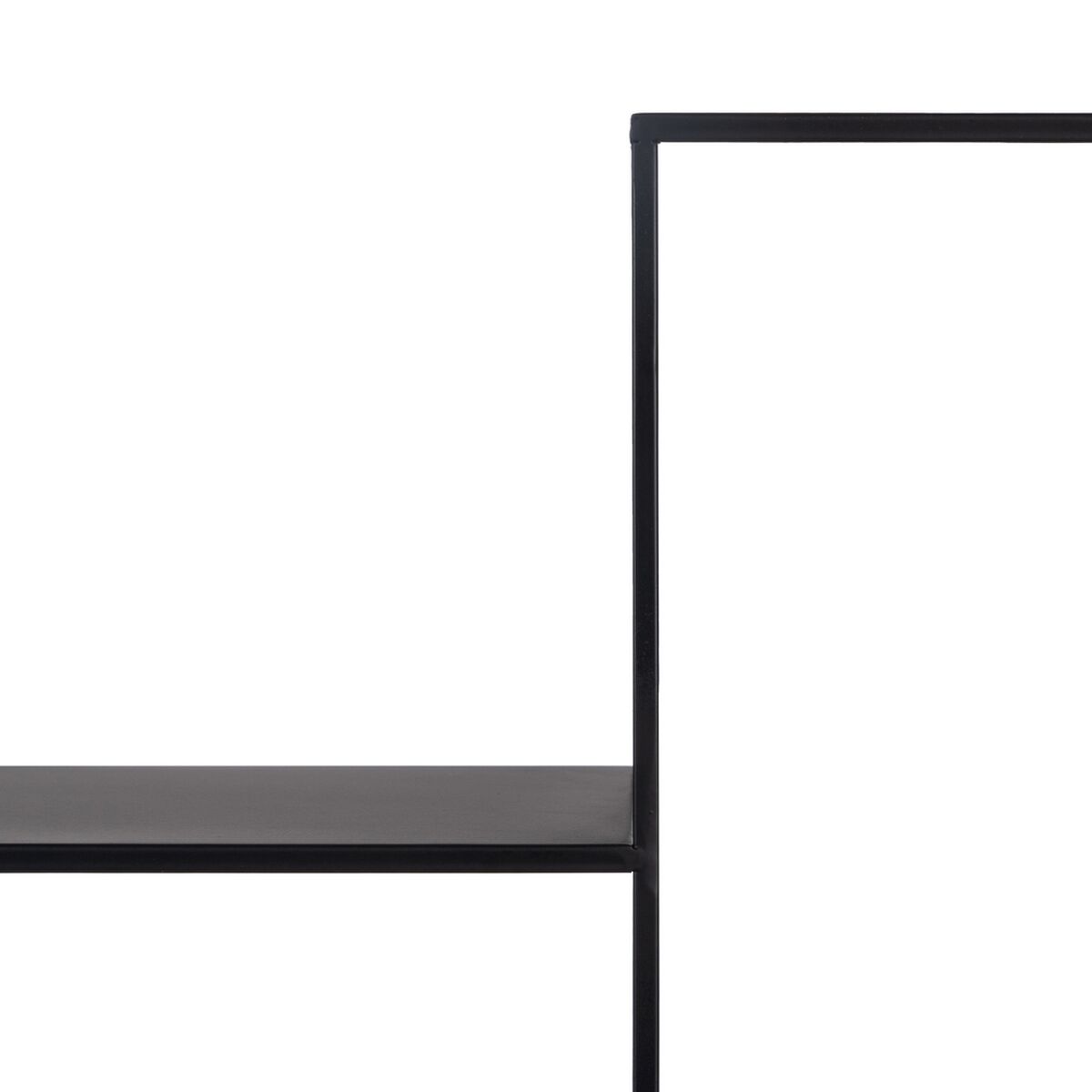 Bokhylla 70 x 13 x 70 cm Svart Metall - 5