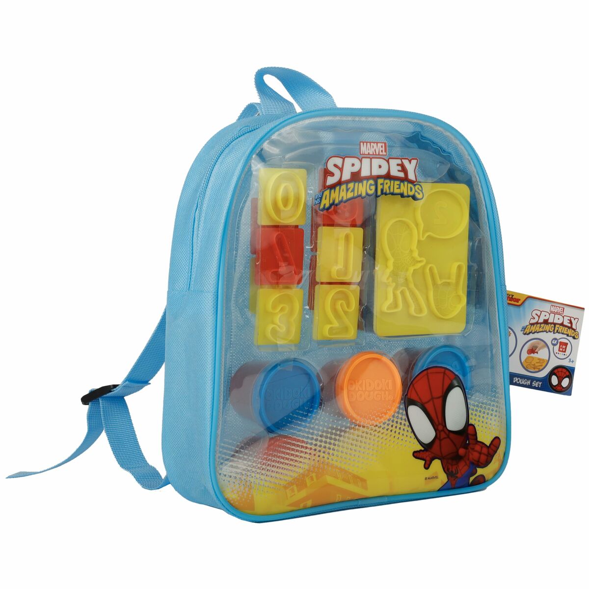 Uppsättning manuella aktiviteter Spidey Blå Formar till modellera Modellera Ryggsäck - 5